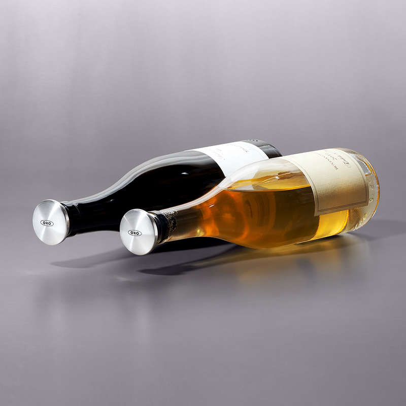 Steel Expanding Wine Stoppers, Set of 2