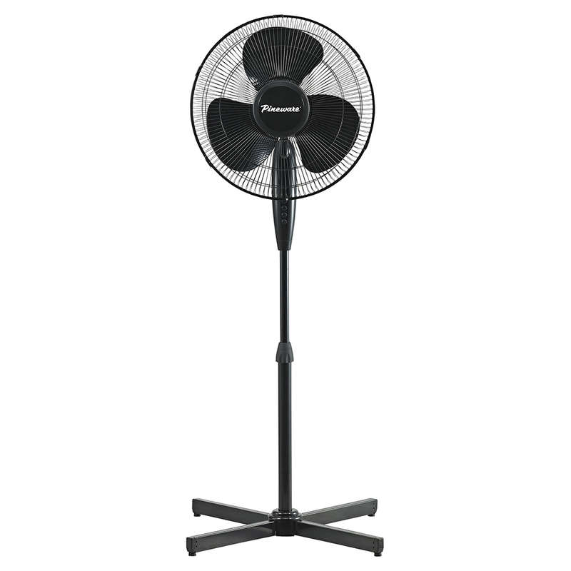 Black Pedestal Fan, 40cm