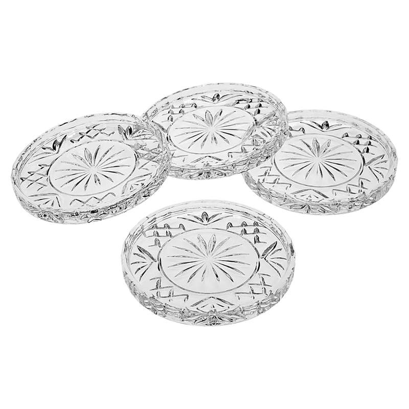 Glass Coasters, Set Of 4