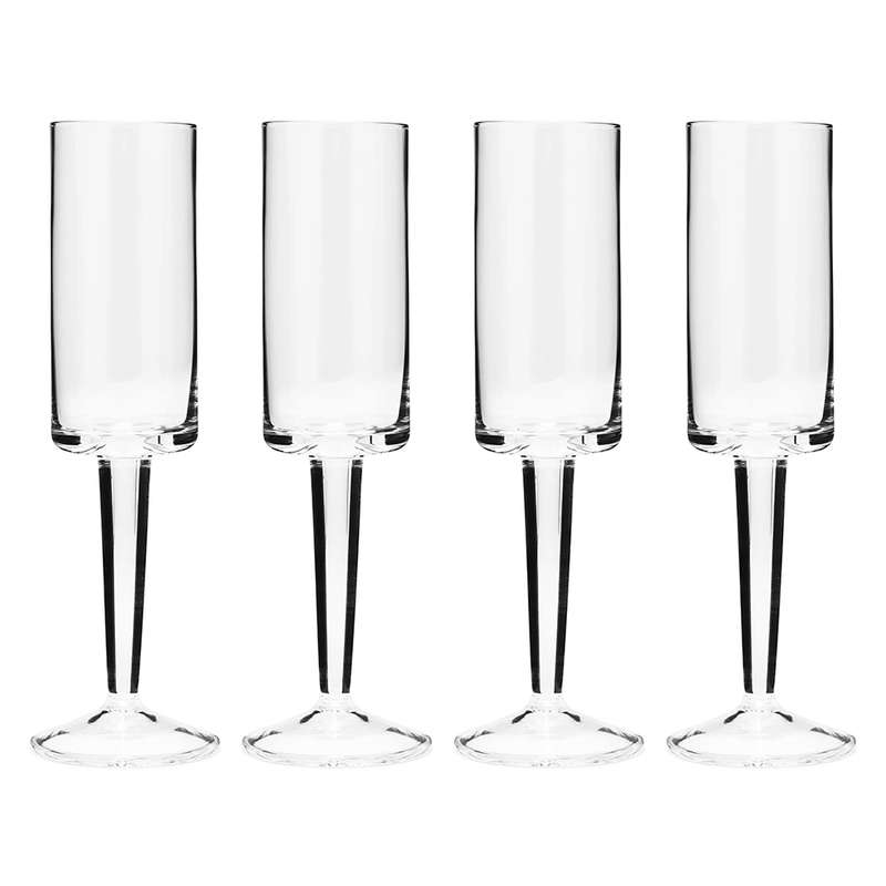 Set Of 4 Champagne Flutes, Ascend