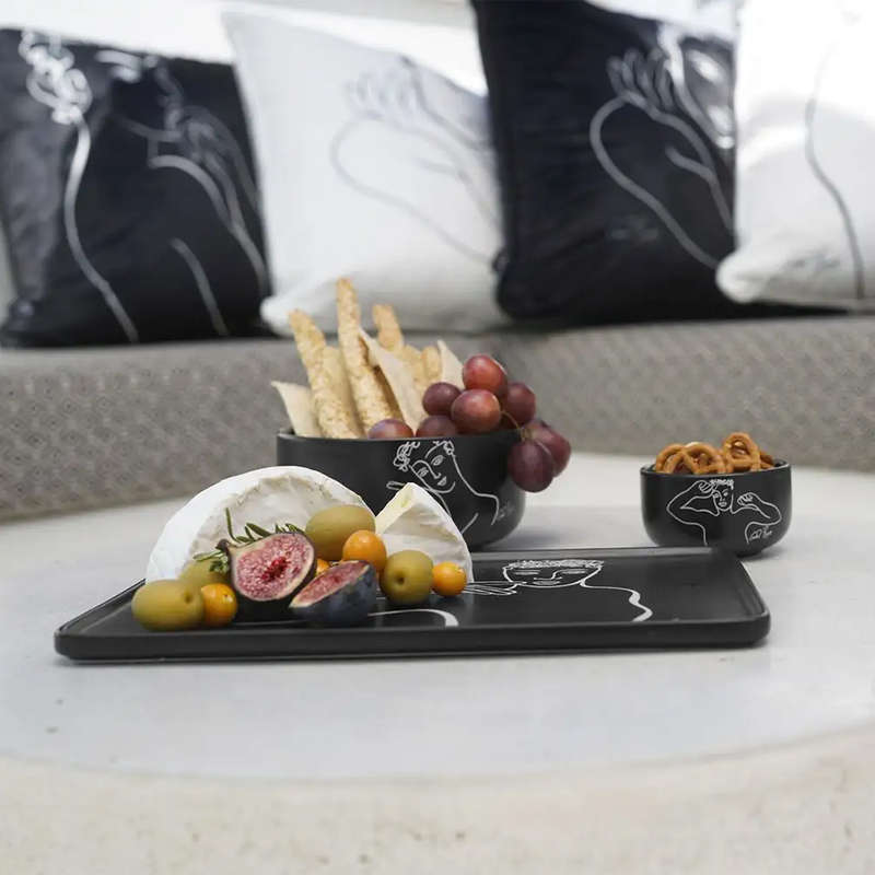Set Of 2 Rectangular Platters, In Good Taste