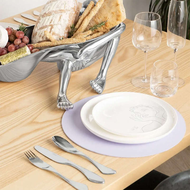 Sketchbook Grey Side Plates, Set Of 4