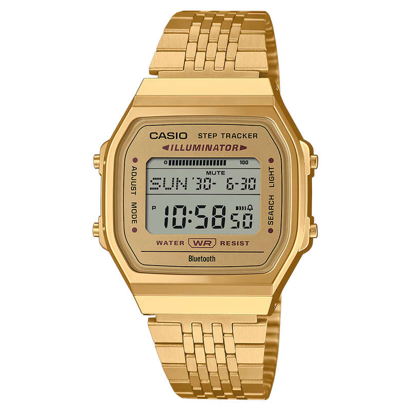 Retro Digital Unisex Bluetooth Step Tracker Wrist Watch, ABL-100WEG-9ADF