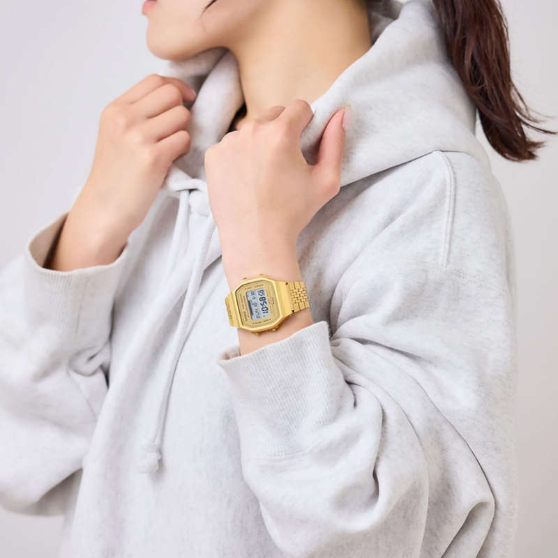 Retro Digital Unisex Bluetooth Step Tracker Wrist Watch, ABL-100WEG-9ADF