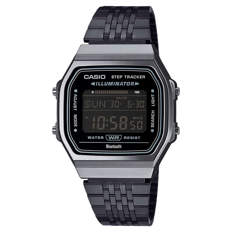 Retro Digital Unisex Bluetooth Step Tracker Wrist Watch, ABL-100WEGG-1BDF