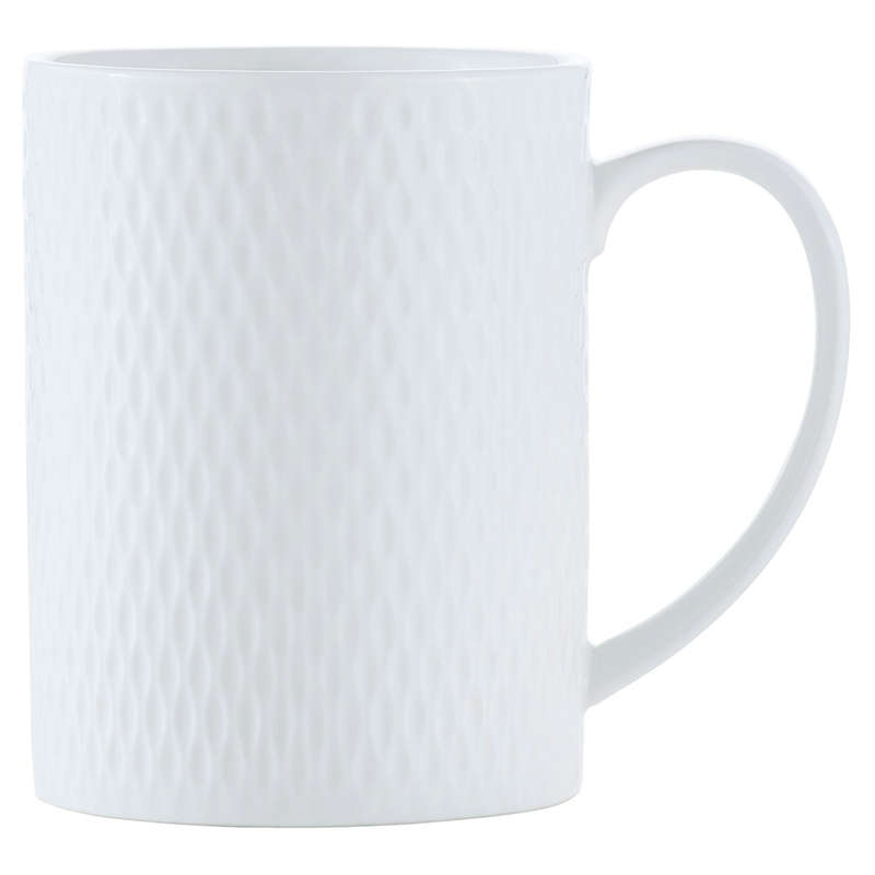 White Basics Diamonds Straight Mug
