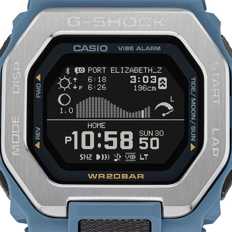 G-Shock G-Lide Men's 200m Bluetooth Digital Wrist Watch, GBX-100-2ADR