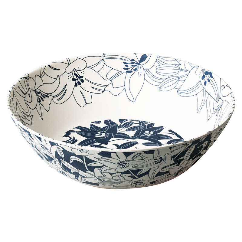 Bamboo Fibre Round Serving Bowl, 30cm