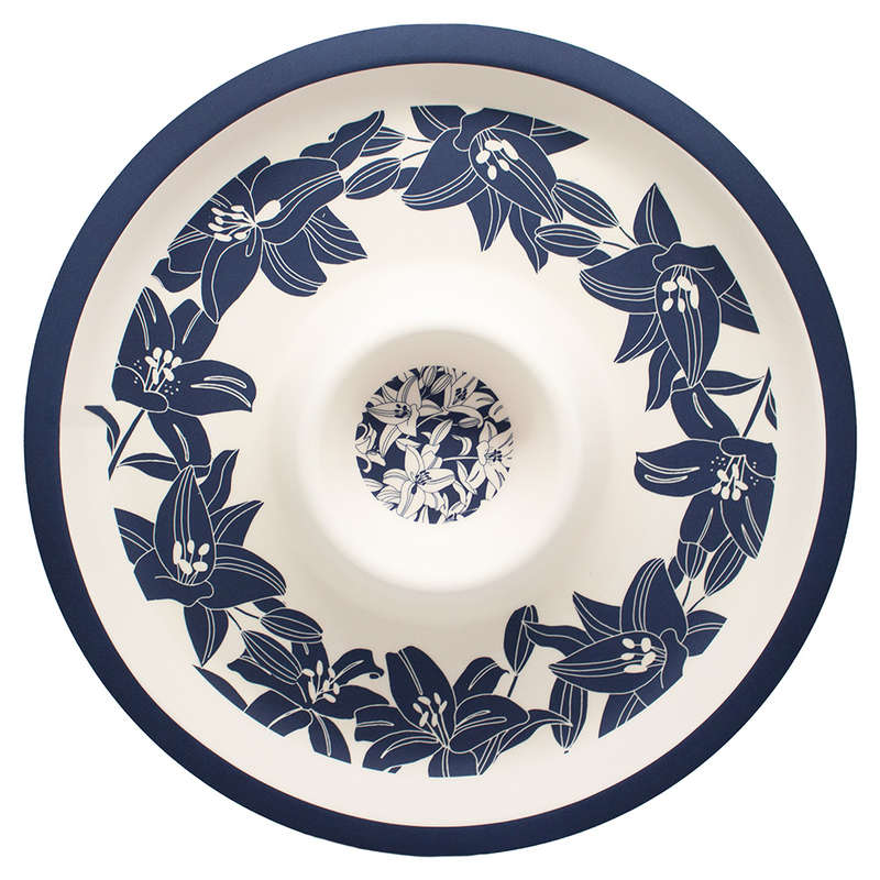 Bamboo Fibre Chip & Dip Platter, 36cm