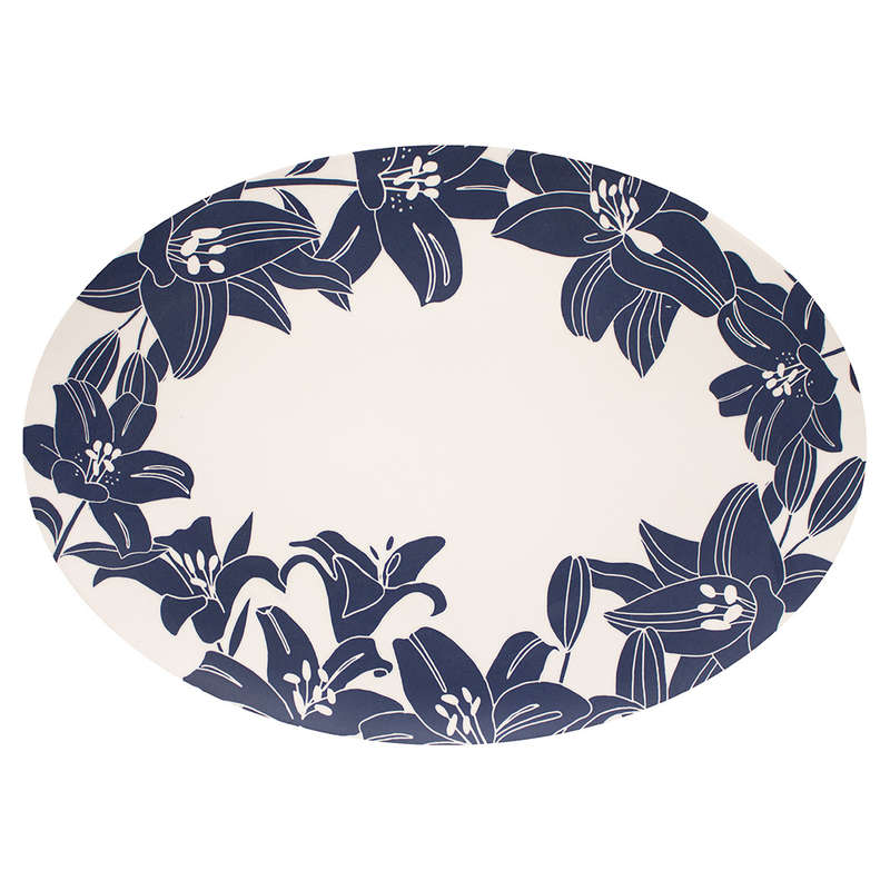 Bamboo Fibre Oval Platter, 42cm