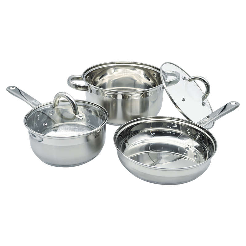 Supreme Stainless Steel Cookware Set, 7pc