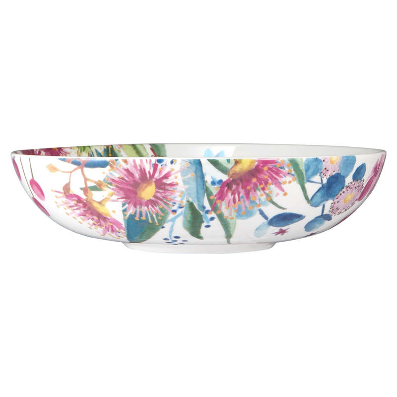 Botanic Gardens Eucalyptus Bloom Rim Dinner Set, 12pc