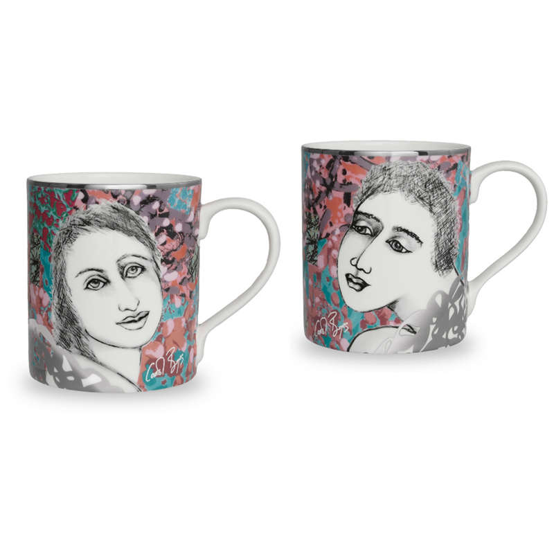 Kaleidoscope Mug Set Of 2, Luscious