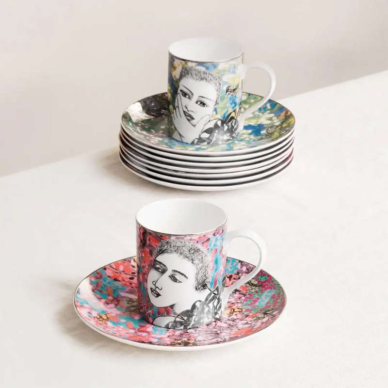 Kaleidoscope Mug Set Of 2, Luscious