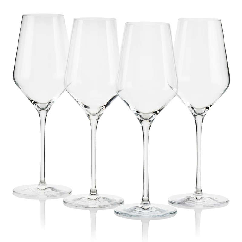 White Wine Glasses, Set Of 4