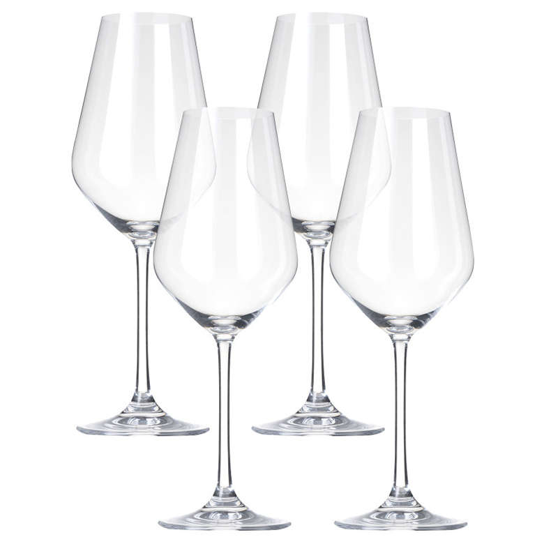 White Wine Glasses, Set Of 4