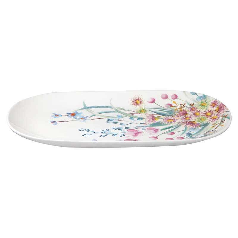 Botanic Gardens Eucalyptus Bloom Oblong Platter, 37cm