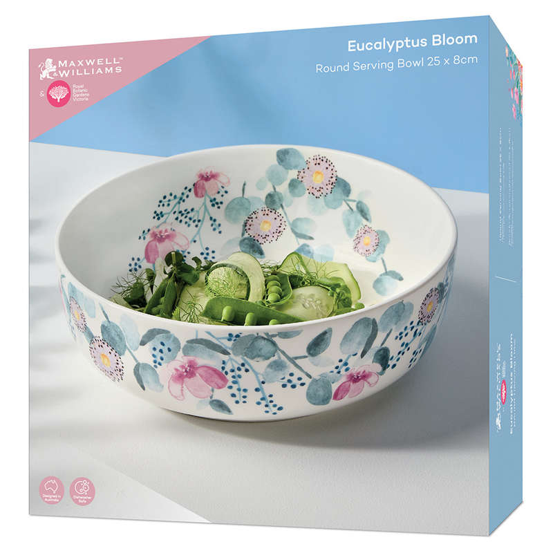 Botanic Gardens Eucalyptus Bloom Serving Bowl, 25cm