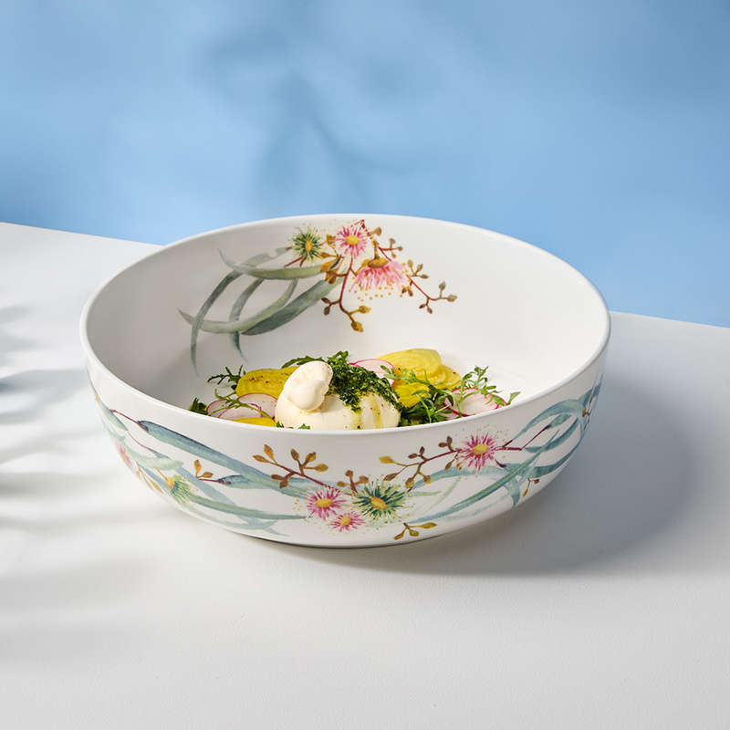 Botanic Gardens Eucalyptus Bloom Serving Bowl, 30cm