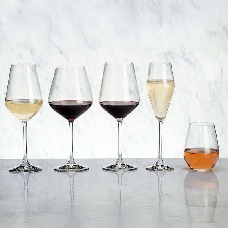 Red Wine Glasses, Set Of 4