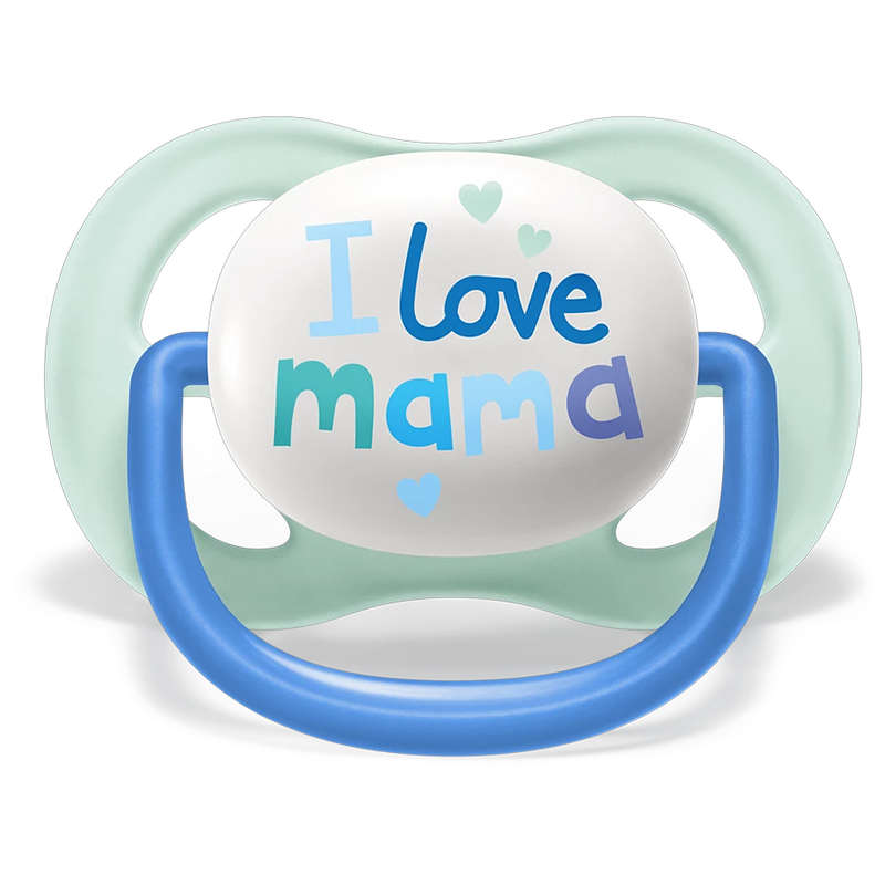 Set Of 2 Ultra Air Pacifiers, I Love Mama & Boat (0-6m)