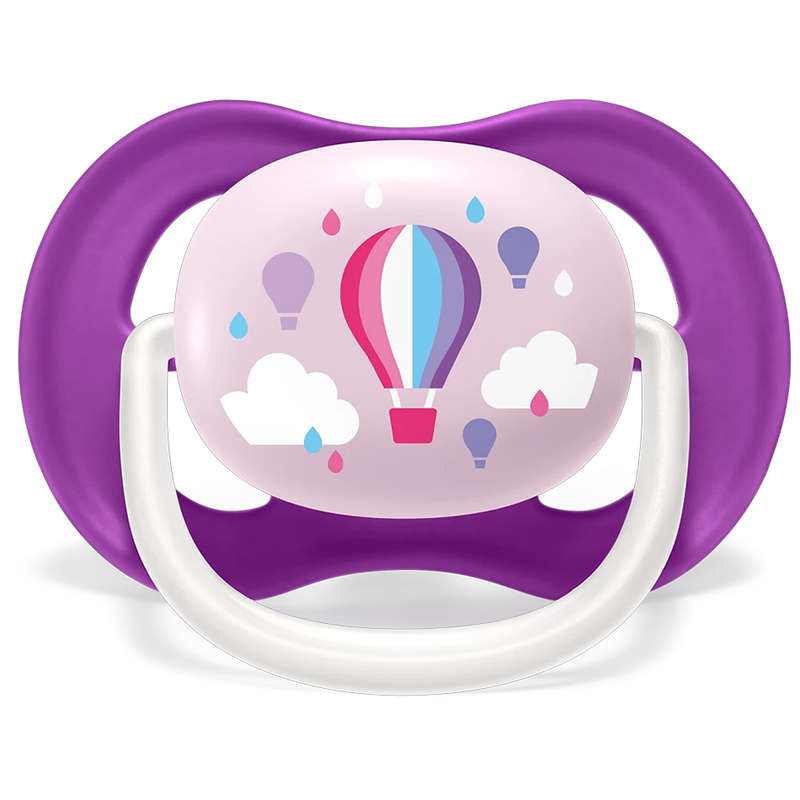 Set Of 2 Ultra Air Pacifiers, I Love Papa & Balloon (6-18m)