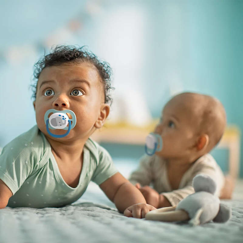 Set Of 2 Ultra Air Pacifiers, Elephant & Penguin (0-6m)