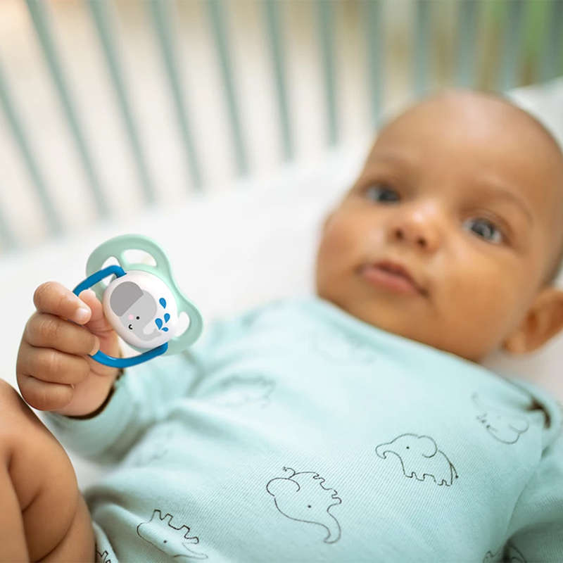 Set Of 2 Ultra Air Pacifiers, Elephant & Penguin (0-6m)