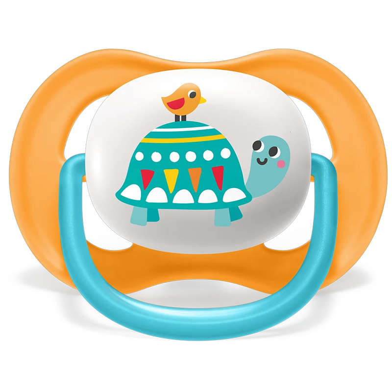 Set Of 2 Ultra Air Pacifiers, Penguin & Turtle (6-18m)