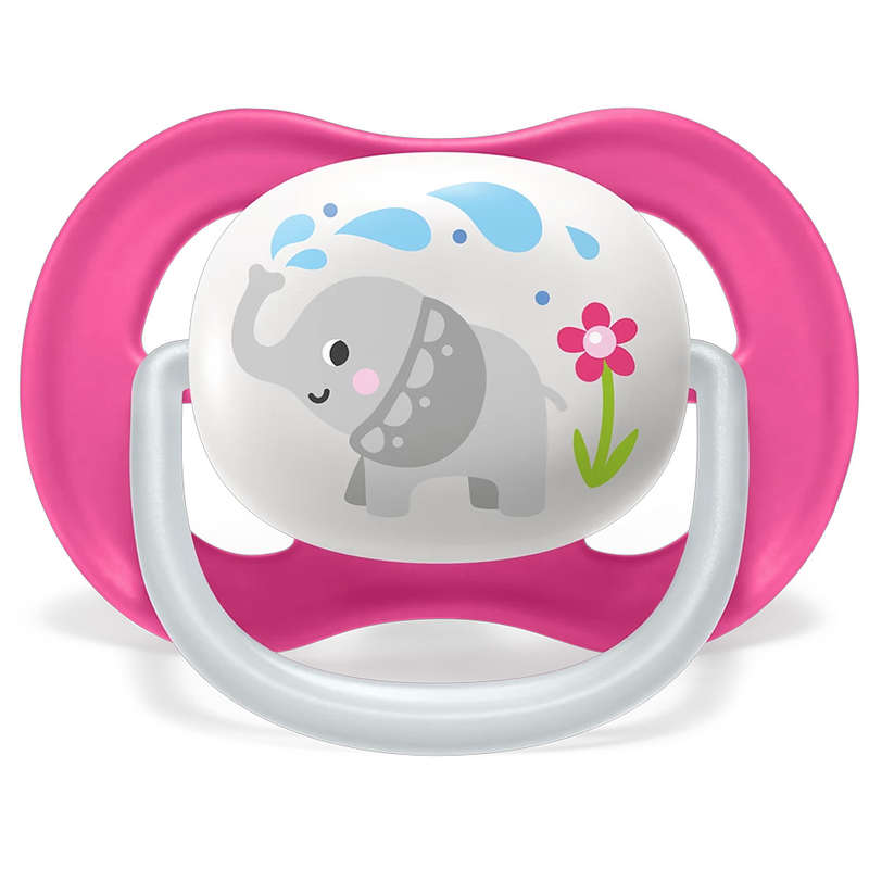 Set Of 2 Ultra Air Pacifiers, Penguin & Elephant (6-18m)