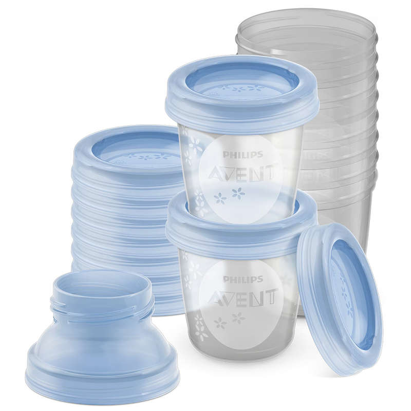 180ml Breast Milk Storage Cups, Set Of 10