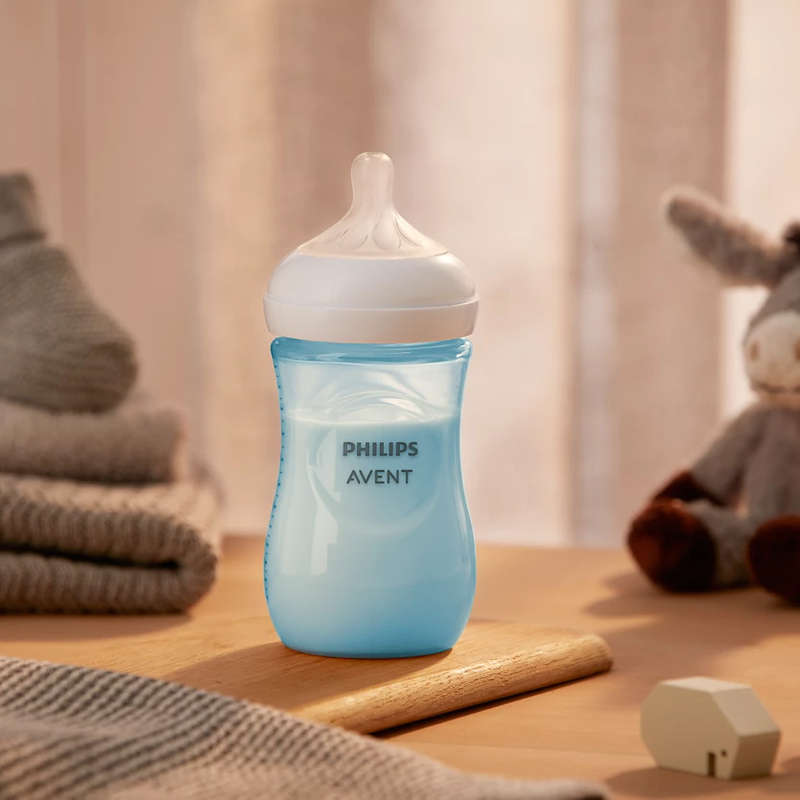 Natural Response 260ml Baby Bottle, Blue