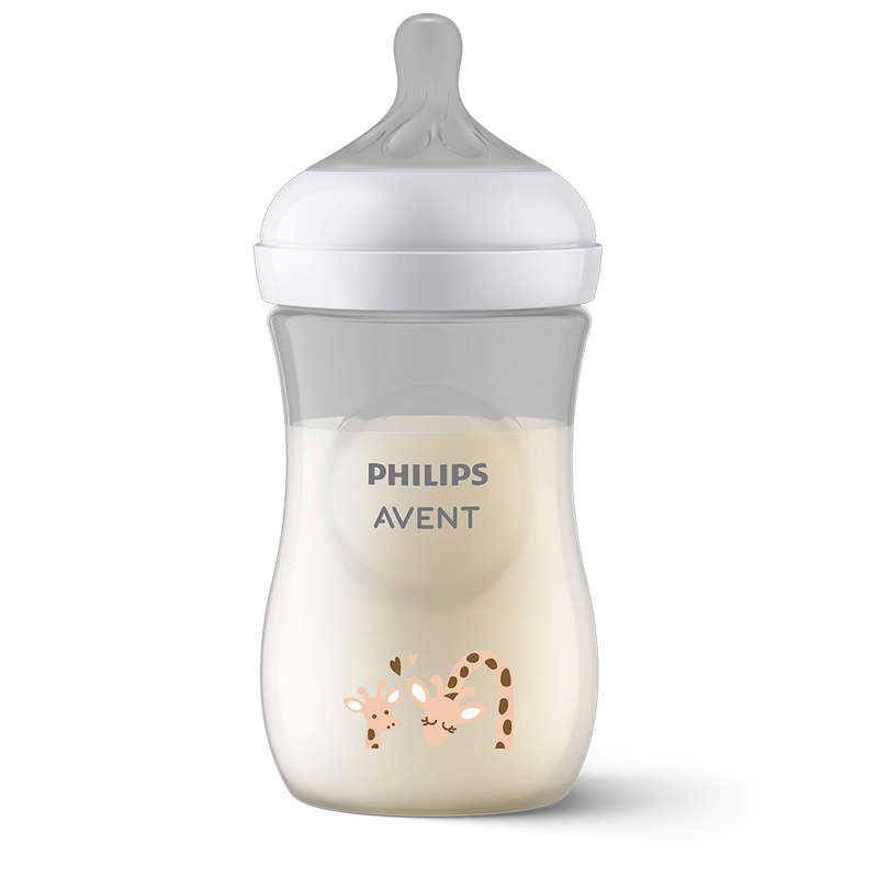 Natural Response 260ml Baby Bottle, Giraffe