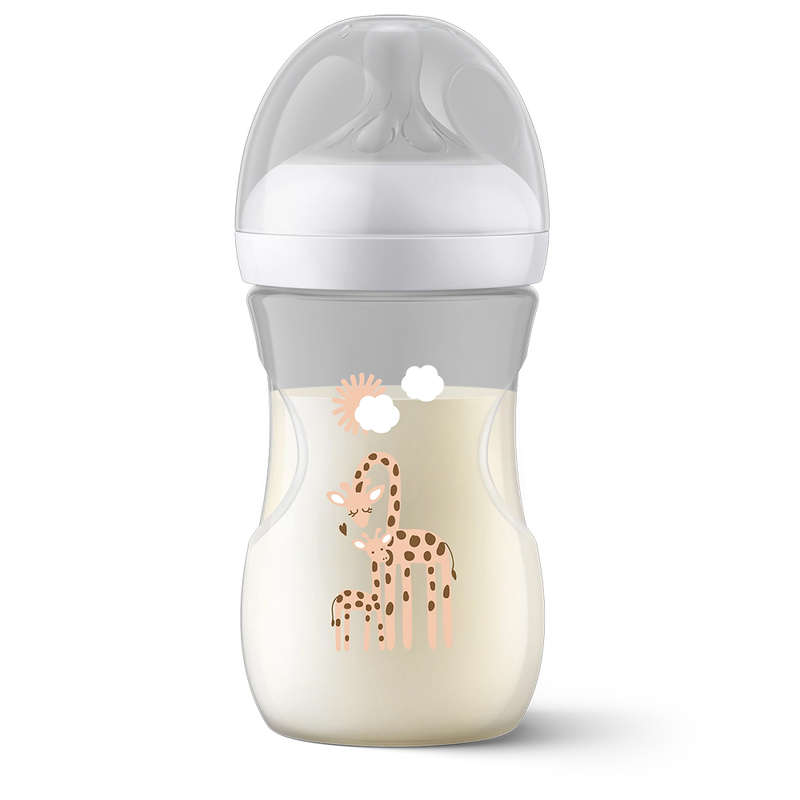 Natural Response 260ml Baby Bottle, Giraffe