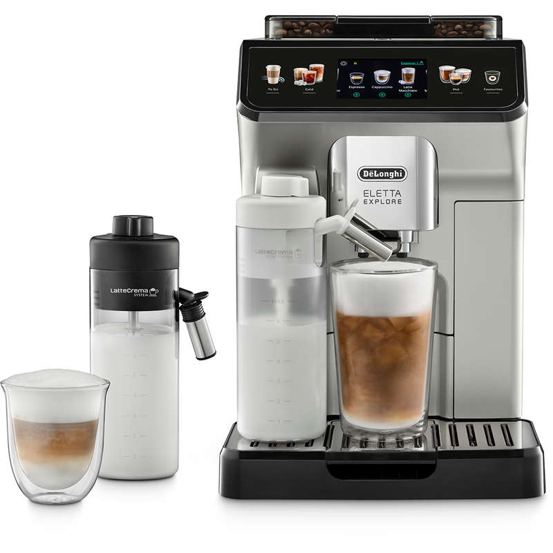 Eletta Explore Hot & Cold Bean-to-Cup Coffee Machine, ECAM450.65S