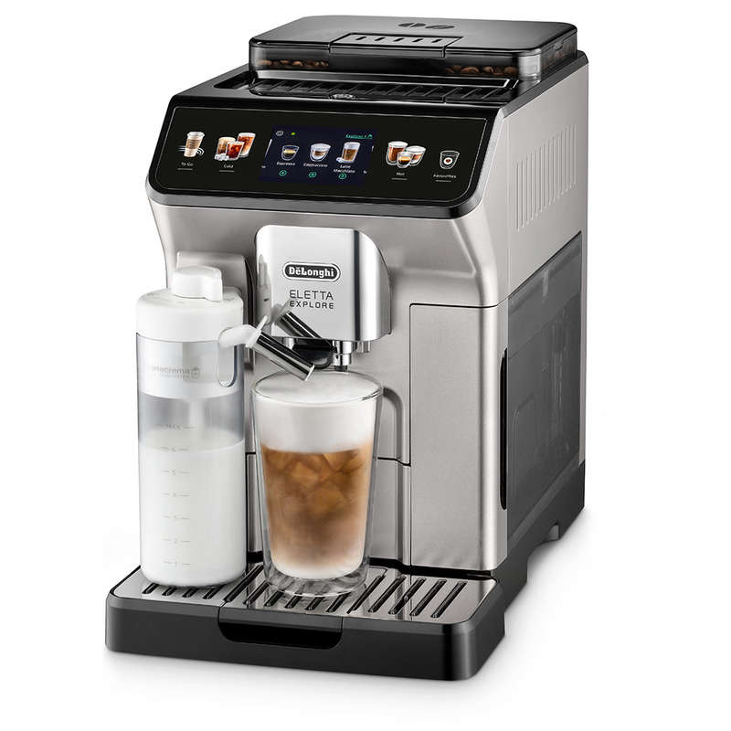 Eletta Explore Hot & Cold Bean-to-Cup Coffee Machine, ECAM450.65S