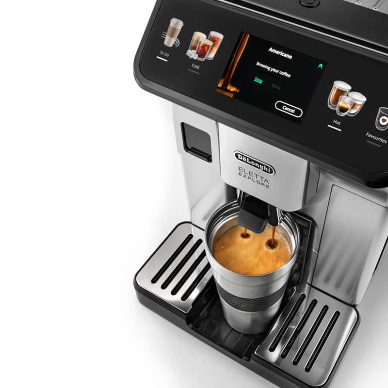 Eletta Explore Hot & Cold Bean-to-Cup Coffee Machine, ECAM450.65S