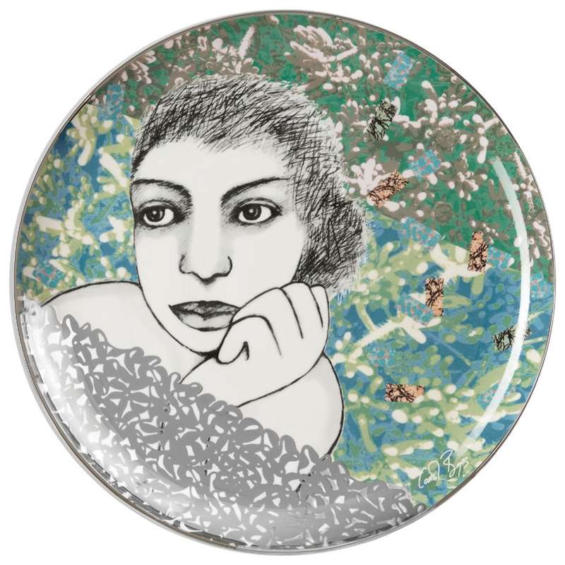 36cm Kaleidoscope Platter, Smouldering