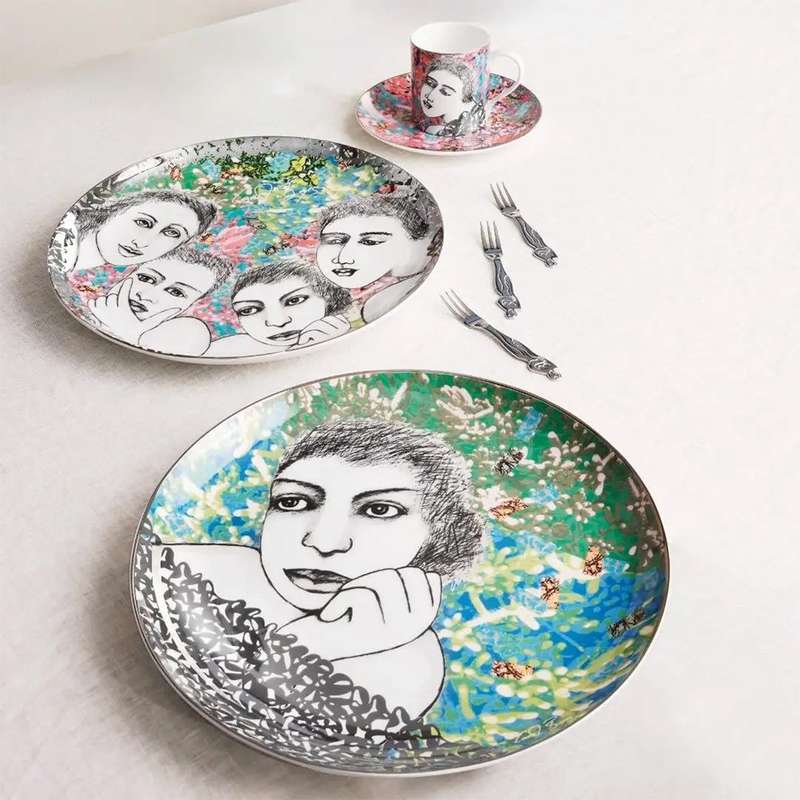 36cm Kaleidoscope Platter, Smouldering