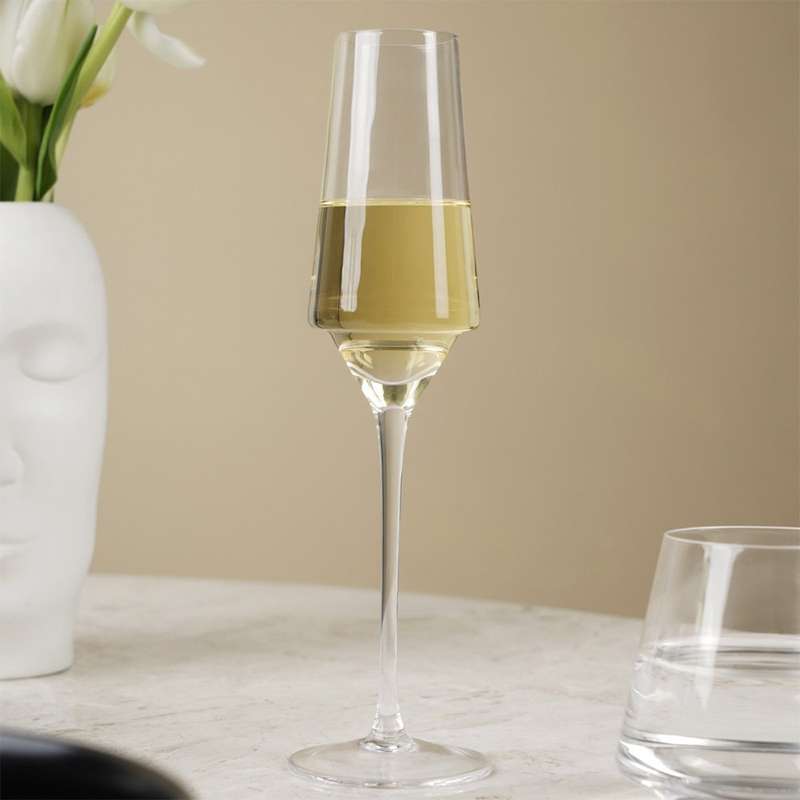 Edge Champagne Flutes, Set Of 4