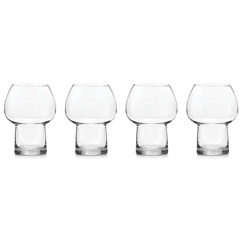 Aura Coupe Beverage Glasses, Set Of 4