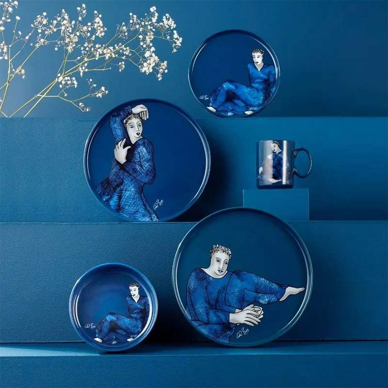 Indigo Blues Soup Bowls, Set Of 4