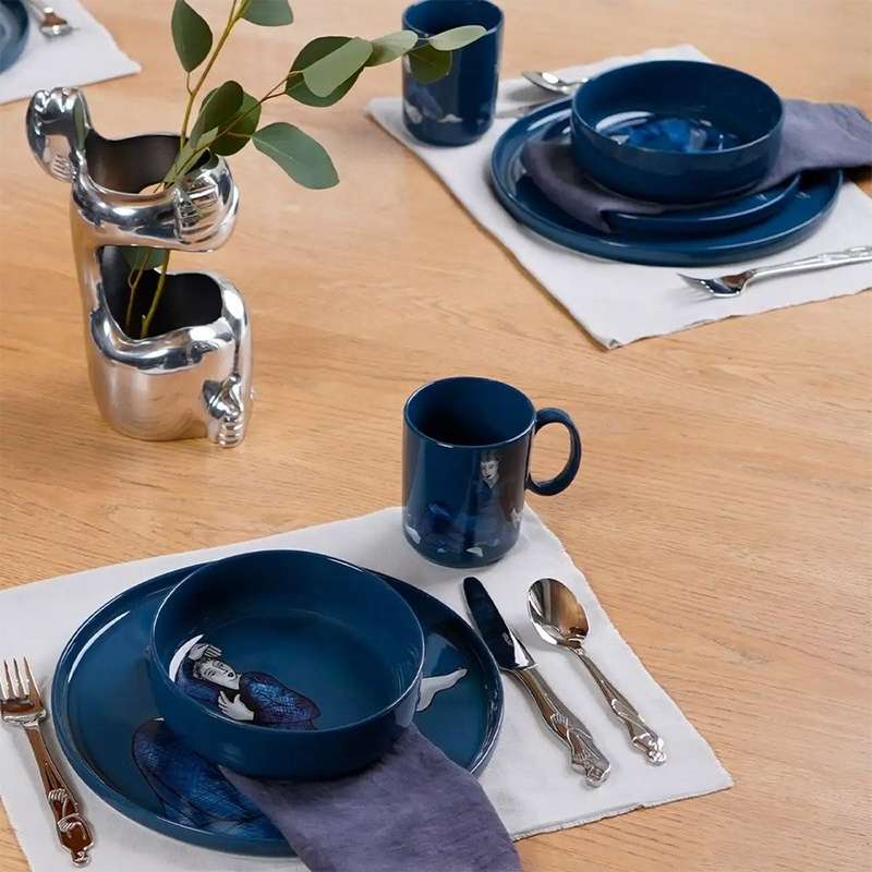 Indigo Blues Soup Bowls, Set Of 4