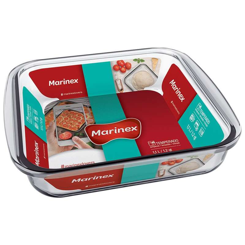 Glass Square Roasting Dish, 1.1L
