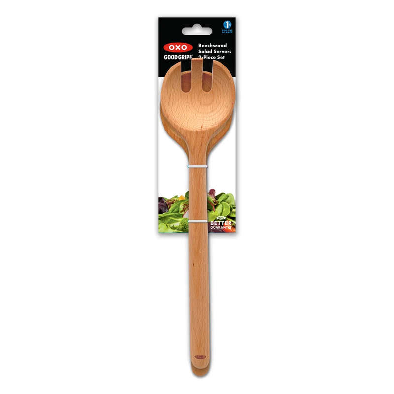 Beechwood Salad Servers, Set of 2