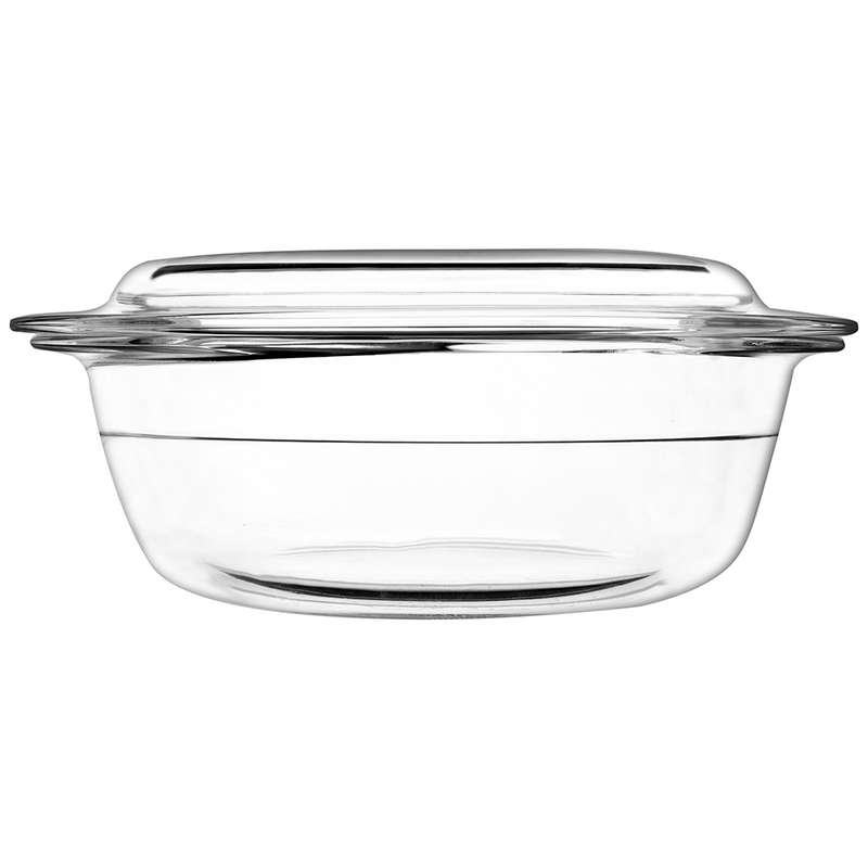 Cordova Round Glass Casserole With Lid, 1.4L