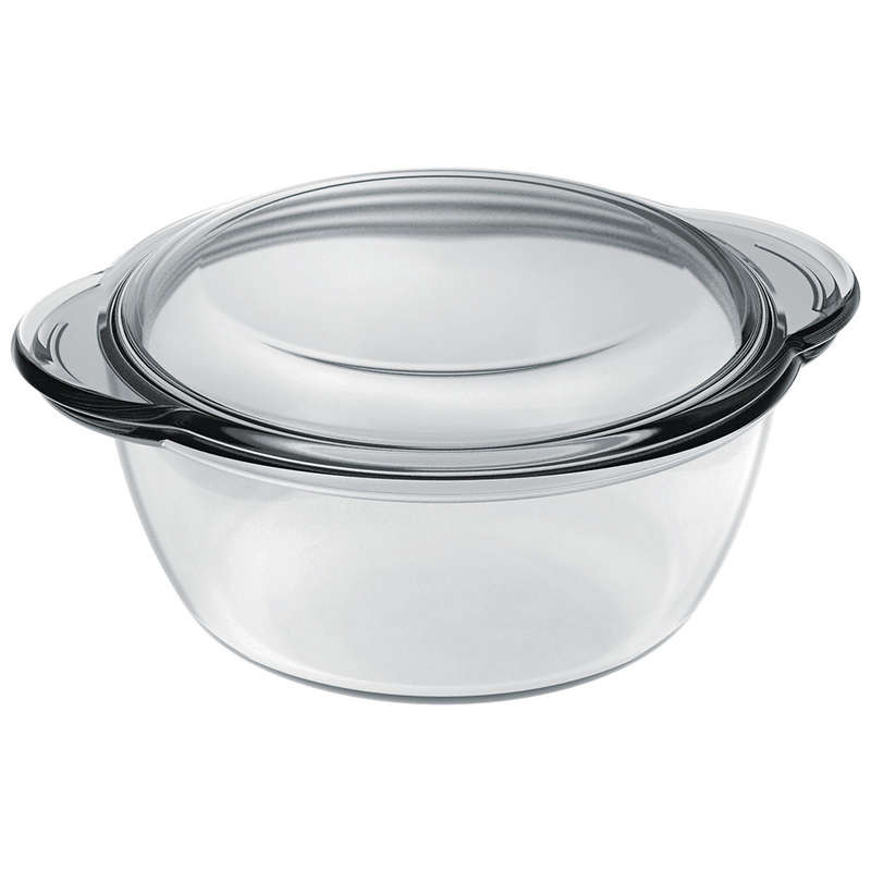 Cordova Round Glass Casserole With Lid, 3.1L
