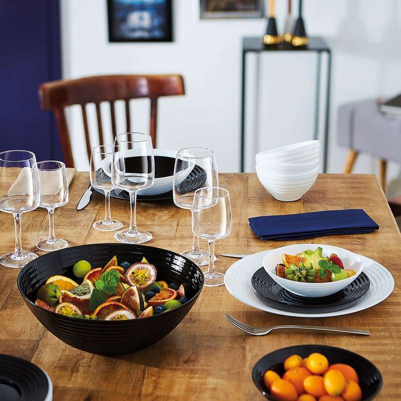 Harena Opal Tempered Glass Salad Bowl, 27cm