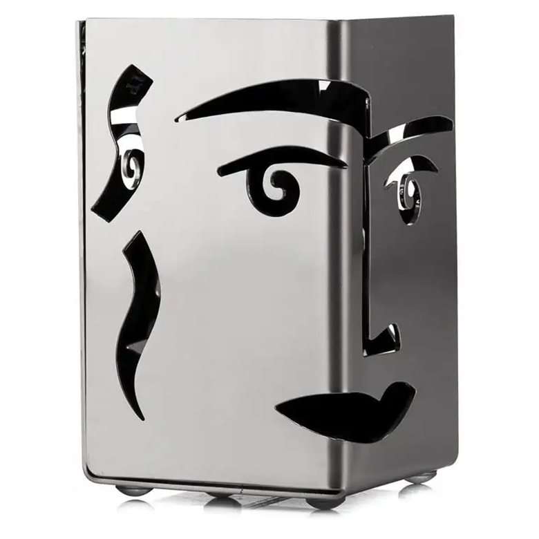 Small Pen Holder, Face Off