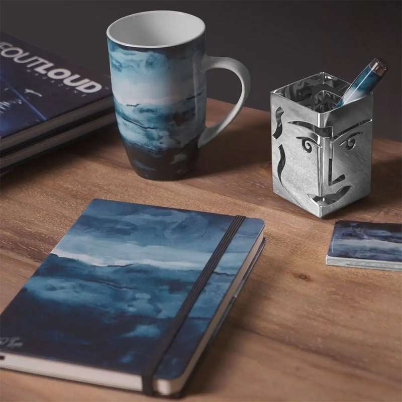 Small Pen Holder, Face Off